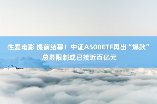 性爱电影 提前结募！中证A500ETF再出“爆款” 总募限制或已接近百亿元