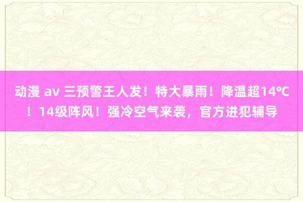 动漫 av 三预警王人发！特大暴雨！降温超14℃！14级阵风！强冷空气来袭，官方进犯辅导