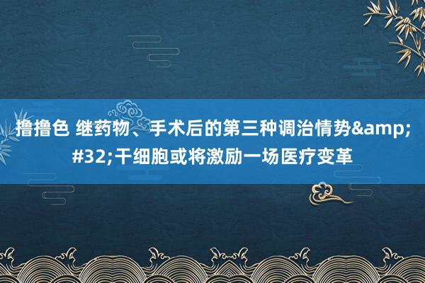 撸撸色 继药物、手术后的第三种调治情势&#32;干细胞或将激励一场医疗变革