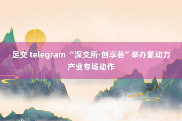 足交 telegram “深交所·创享荟”举办氢动力产业专场动作