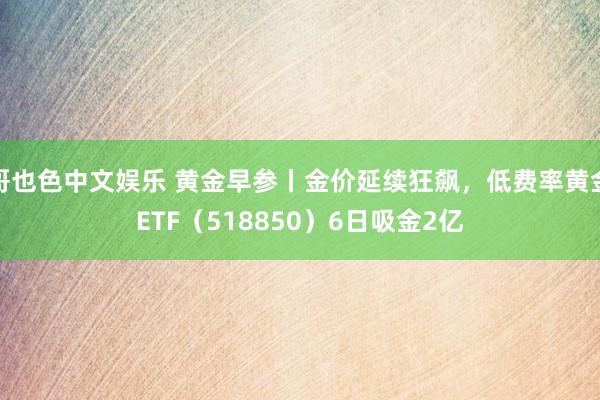 哥也色中文娱乐 黄金早参丨金价延续狂飙，低费率黄金ETF（518850）6日吸金2亿