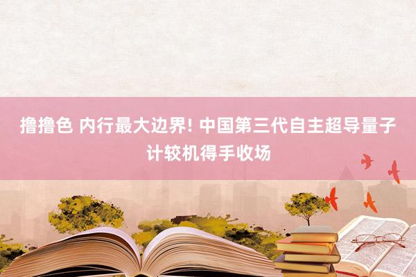 撸撸色 内行最大边界! 中国第三代自主超导量子计较机得手收场