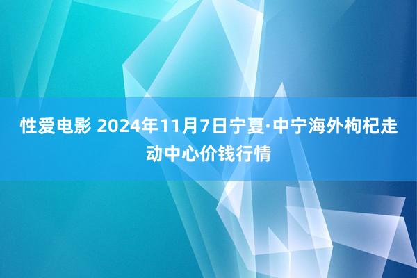 性爱电影 2024年11月7日宁夏·中宁海外枸杞走动中心价钱行情