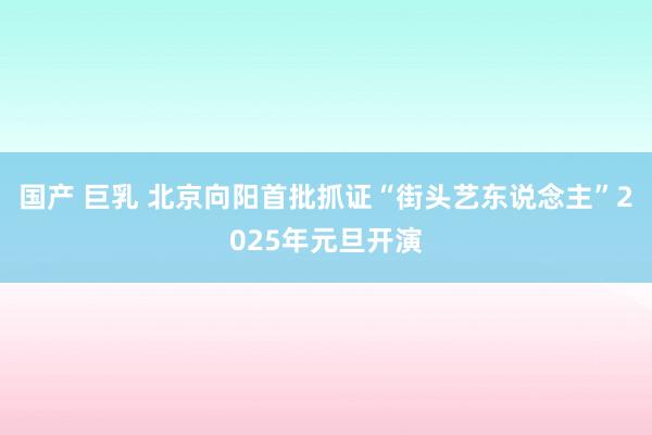 国产 巨乳 北京向阳首批抓证“街头艺东说念主”2025年元旦开演