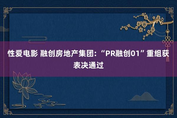 性爱电影 融创房地产集团: “PR融创01”重组获表决通过